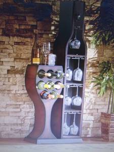 Conversation Piece Wine Rack open b...
