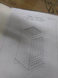 Lift Top Trash Bin Red open box Ret...