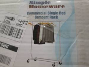 Single Rod Garment Rack open box ...