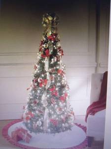 Poinsettia Pop-Up Tree open box Ret...