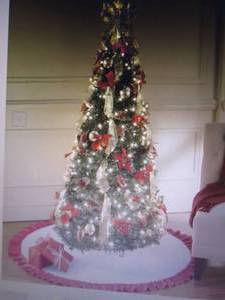 Poinsettia Pop-Up Tree open box Ret...