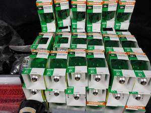 lot 23 image: Green Lite Bulbs,  Letters, Filters...