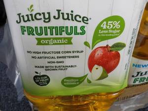 lot 118 image: 8 Bottles Juicy Juice Fruitifuls Or...