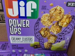 lot 122 image: Case of Jif Power Up Apple Cinnamon...