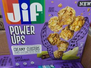lot 124 image: Case of Jif Power Up Apple Cinnamon...
