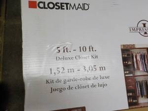 lot 214 image: Closet maid 5 ft - 10ft Deluxe Clos...