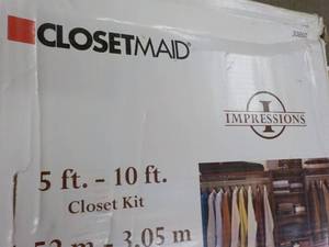 lot 216 image: Closet maid 5 ft - 10ft Deluxe Clos...