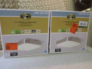 lot 9 image: Lot of 2 Modern Industrial 11 Squa...