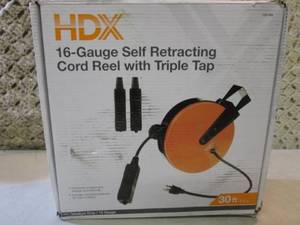 lot 17 image: HDX 30 ft 163 Heavy Duty Retractab...