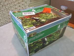 lot 37 image: 4-Pack Low Voltage Black Outdoor In...