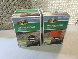 lot 46 image: Lot of 2 Low Voltage Black Outdoor ...