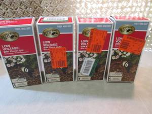 lot 48 image: Lot of 4 Low Voltage 20-Watt Black ...