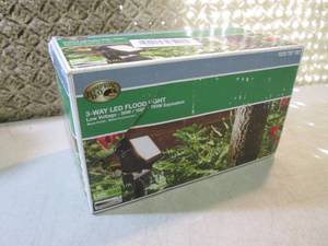 lot 50 image: Low Voltage Black Outdoor Integrate...