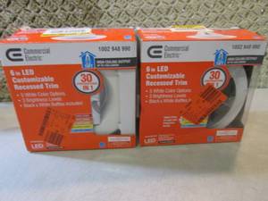 lot 57 image: Lot of 2 6 LED Customizable Recess...