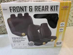 lot 62 image: Front & Rear CarSUV Seat Cover Kit...