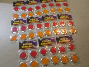 lot 88 image: 11 Packs of 2 Stick-On Reflectors ...