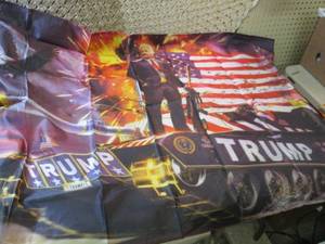lot 95 image: 3 ft x 5 ft Trump On Tank Flag New ...