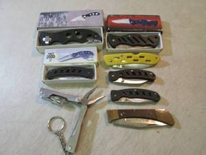 lot 108 image: 7 Knives and Multi-Tool  RMDR...
