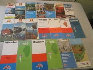 lot 125 image: Lot of Vintage Road Maps  EC1...