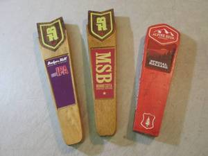 lot 134 image: Lot of 3 Beer Tap Handles  ...