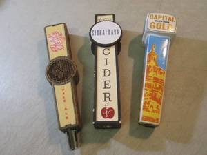 lot 135 image: Lot of 3 Beer Tap Handles  ...
