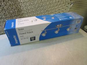lot 183 image: Solo 2 ft 3-Light Satin Nickel LED ...