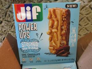 lot 219 image: Jif Power Ups Stacked with 3 Layers...
