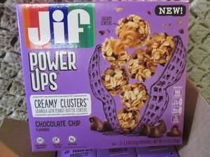 lot 221 image: Jif Power Ups Chocolate Chip Creamy...