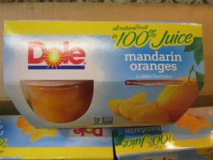 lot 223 image: Dole Mandarin Oranges 4-Pack Snack ...