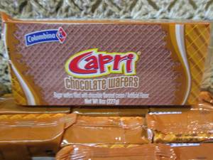 lot 238 image: Capri Chocolate Wafers Cookies Case...