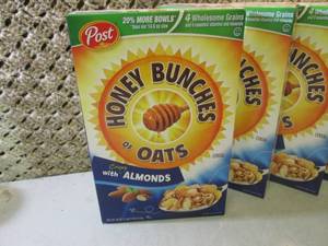 lot 252 image: 6 Boxes of Honey Bunches of Oats wi...
