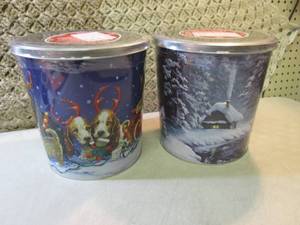 lot 266 image: 2 Gourmet Select Holiday Popcorn Ti...