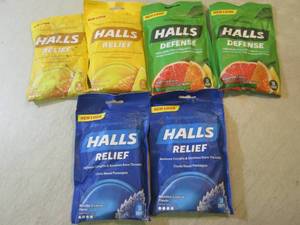 lot 290 image: 6 Bags of Assorted Halls  B-3...