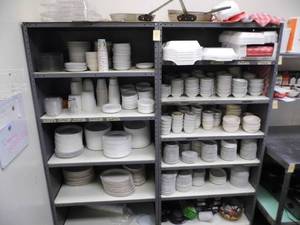 lot 19 image: Lot of 2 Metal Shelves