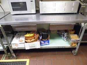 lot 23 image: Stainless Steel Table w Drawers