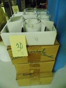 lot 30 image: Lot of 4 Boxes Used Candles