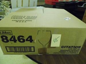 lot 45 image: Lot of 105 Wine Glasses