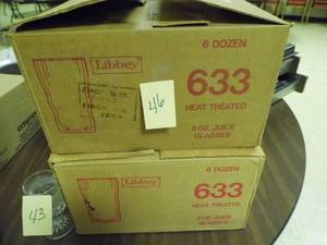 lot 46 image: Lot of 144 Juice Glasses