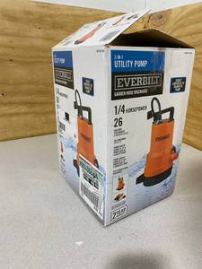 lot 35 image: EVERBILT 14 HP 2-in-1 Utility Pump