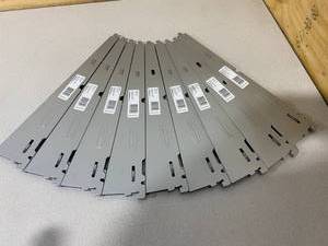 lot 39 image: Lot of 9 RUBBERMAID FastTrack Garage 16 in. D Shelf Bracket with Speed Clips