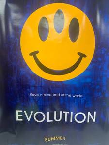 lot 5 image: Original Authentic 27 x 40 Evolution (very rare version, no people) $129 retail