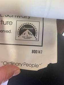 lot 14 image: Original Authentic 27 x 40 Ordinary People (1980) $284 retail