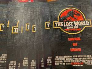 lot 43 image: Lot of 12 Jurassic Park The Lost World 12 x 18 Original Movie Poster $17 retail