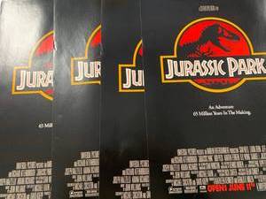 lot 23 image: Lot of 4 Jurassic Park 12 x 18 Original Movie Poster $76