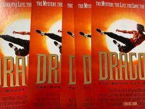 lot 25 image: Lot of 4 Dragon The Bruce Lee Story 12 x 18 Original Movie Poster $88 retail