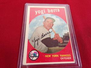 lot 31 image: 1929 Yogi Berra Topps Card # 180