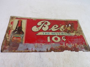 lot 102 image: Prohibition Bevo Beverage Sign