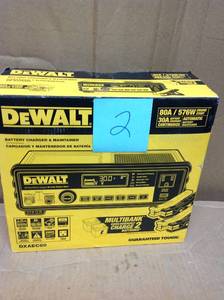 lot 2 image: DEWALT 30 Amp Multi Bank Battery Charger with 80 Amp Engine Start in good condition