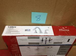 lot 8 image: Pfister Ladera 8 in. Widespread 2-Handle Bathroom Faucet in Spot Defense Brushed Nickel in good condition