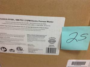 lot 25 image: Ryobi 1,800 psi 1.2 GPM Electric Pressure Washer in good condition